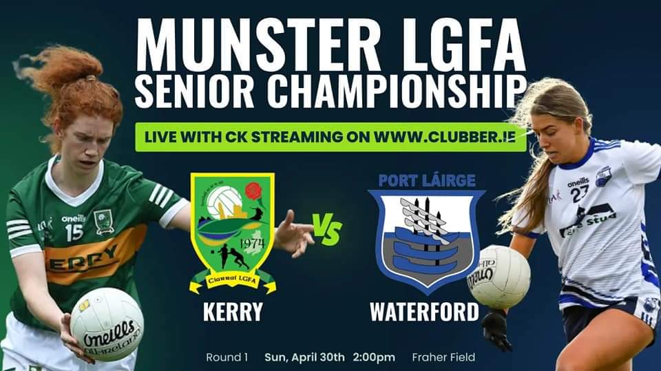 Munster LGFA Senior Championship Round 1   #properfan 
Ticket Details 👇
universe.com/events/6T1KV0
Streaming info 👇
clubber.ie