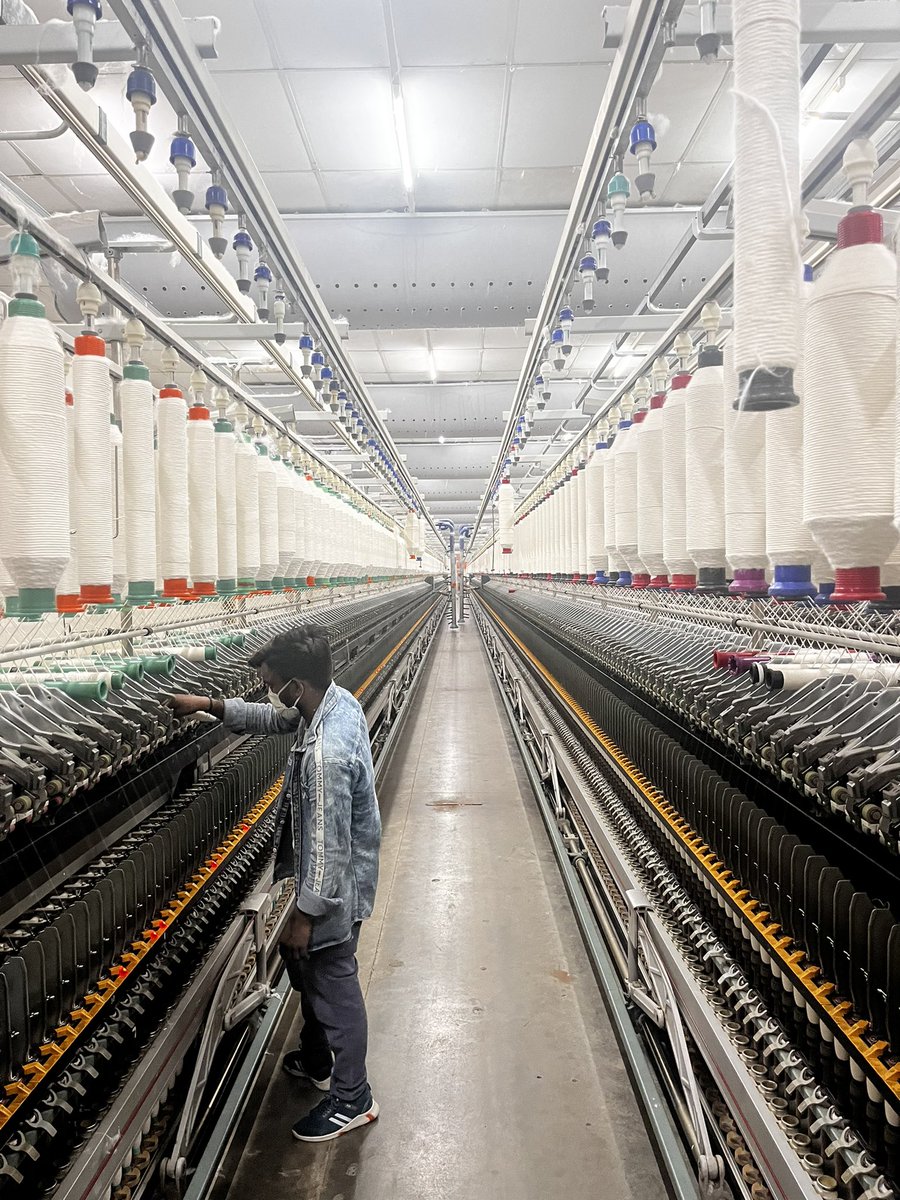 PranavV's tweet photo. Visited a cotton spinning factory in Sanosara village. Blown away by the use of technology &amp; automation! So proud to see our local industries embracing innovation. Huge potential for growth &amp; job creation.
 #Technology #Innovation #CommunityDevelopment 
@CollectorJamngr @CimGOI https://t.co/pYdJQI6s7U