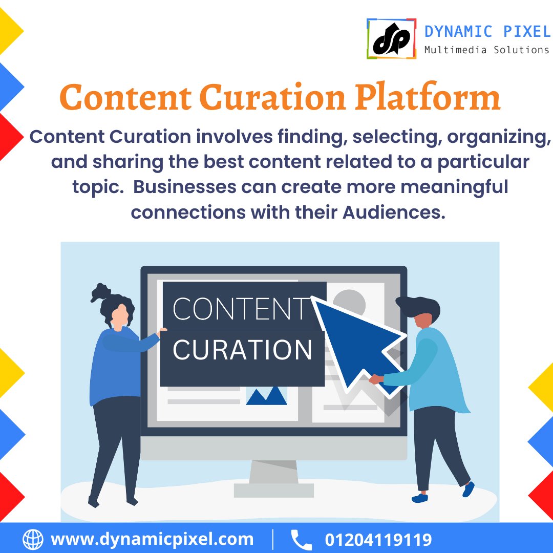 dynamicpixelms's tweet image. Content curation involves finding, selecting, organizing and sharing the best content related to a particular topic. 

Contact Us:- dynamicpixel.co.in/content-curati…
 #contentdevelopmentservices #contentcreator #contenttips #contentcreation #contentcreators  #dynamicpixel