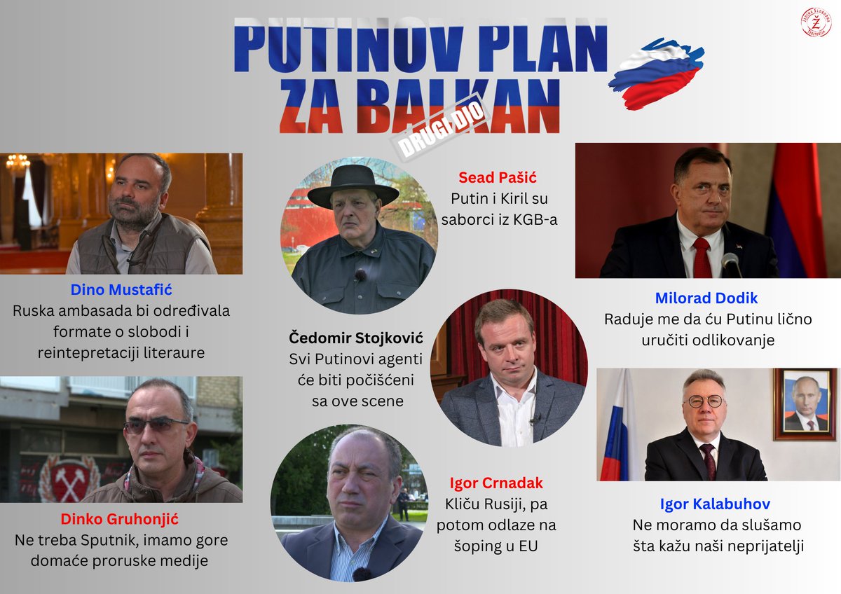 zurnal_info's tweet photo. 🔴 Drugi od četiri Žurnalova filma o metodama ruskog i ne samo ruskog uticaja na Bosnu i Hercegovinu te druge zemlje Balkana.

📌 Pogledajte film: https://t.co/OBs0gfGXNW

#zurnal #putin #ruskiuticaj #balkan https://t.co/kqJ4BUJURn