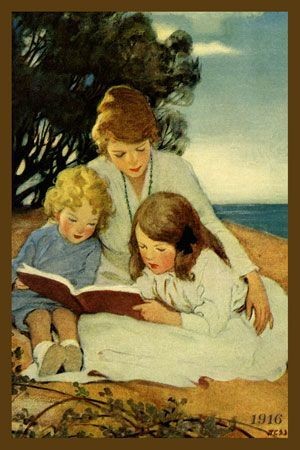 Children are made readers on the laps of their parents