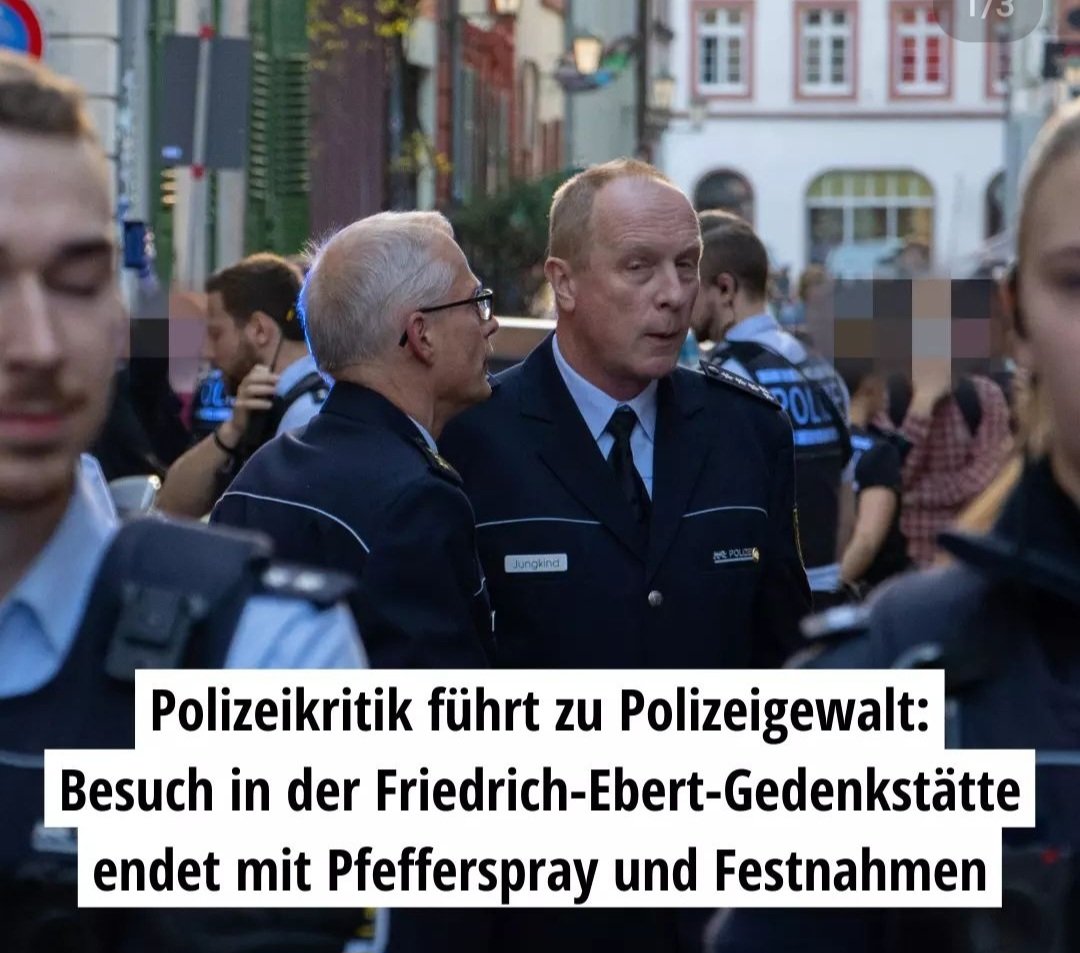 DasRoteSignal's tweet image. Die Pressemitteilung der Antifaschistischen Initiative #Heidelberg (#AIHD) zum gestrigen Polizeieinsatz gg. kritische Besucher*innen einer Podiumsdiskussion in der #EbertGedenkstätte. aihd.noblogs.org/post/2023/04/2… #Polizeigewalt #Polizeiproblem #CopCulture #Antifa