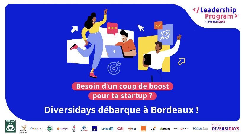 MarieBikes's tweet photo. @BxMetro  @diversidays #LeadershipProgram 
 ⏱️ C’est le moment de postuler pour bénéficier d'un accompagnement gratuit et sur mesure pour faire décoller votre startup à #impact 🚀
S’inscrire:
👉 https://t.co/3RApJZLrUQ https://t.co/IBnRnyl4Ch