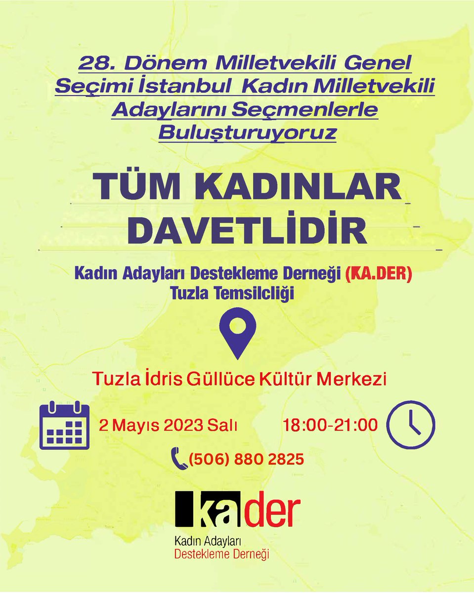 2 Mayıs 2023 Salı, 28. Dönem Milletvekili Genel Seçimi İstanbul Kadın Milletvekili Adayları ile buluşuyoruz. #EşitTemsil #GücümüzBirlikteGözümüzMecliste #Seçim2023 #KadınlarOlmadanBaşaramazsınız