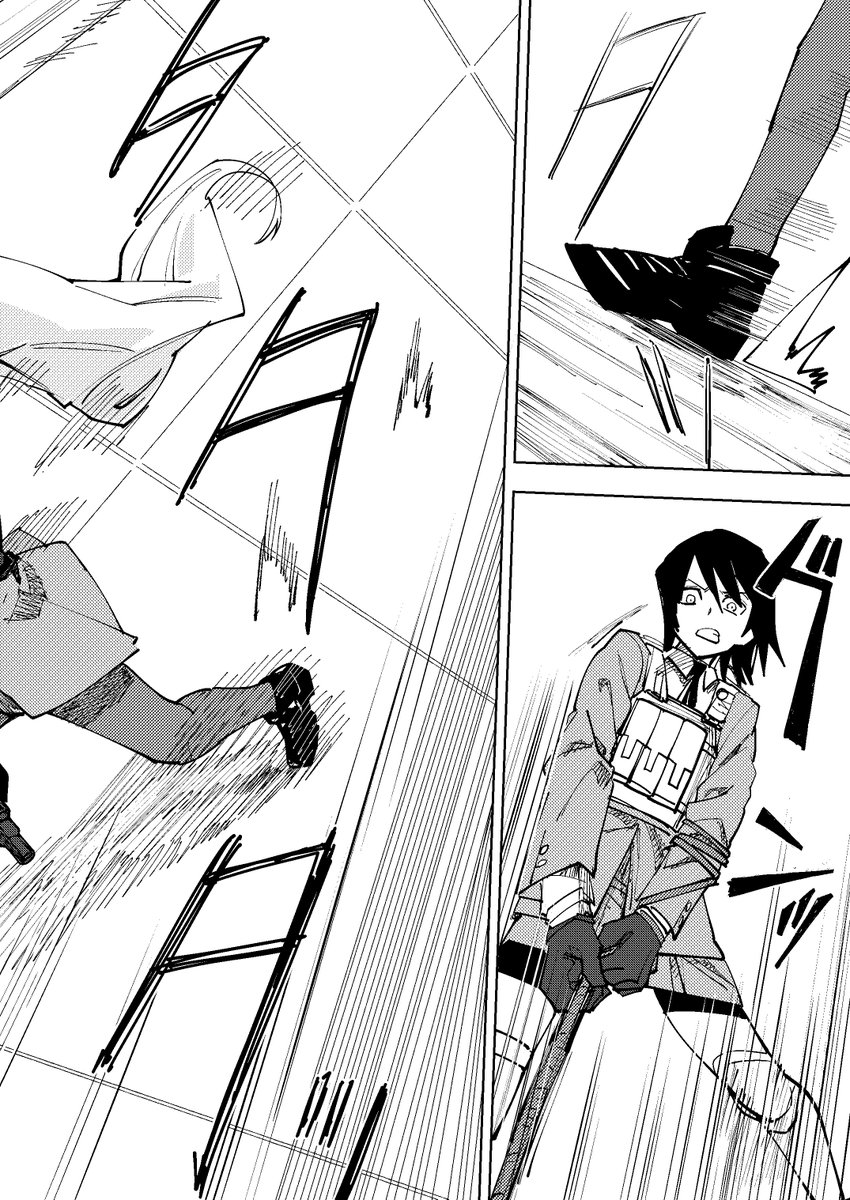 女子高生ふたりが銃でモンスターと戦うマンガを描きました（10/12） https://t.co/R7S5ZidVMS