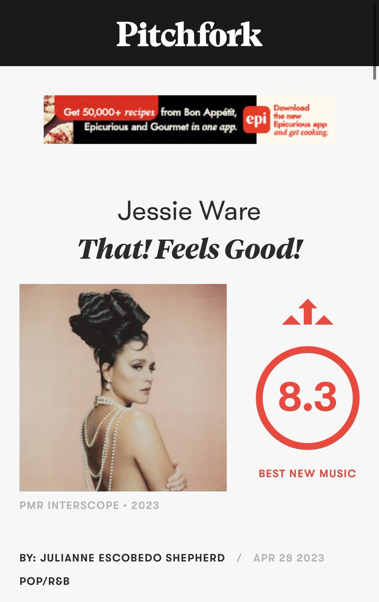 Jessie Ware Brasil on Twitter "A conceituada pitchfork lista “That