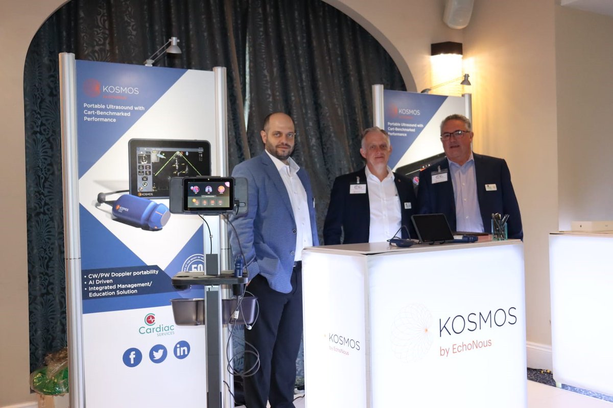 Cardiac Services GB attending the 19th Annual Critical Care Symposium show in Manchester on 27th and 28th April where the Kosmos POC Ultrasound has attracted a lot of positive attention on the stand and was used in the conference workshops. #intensivecare <a href="/ICS_updates/">Intensive Care Society 💙</a> #FICNews