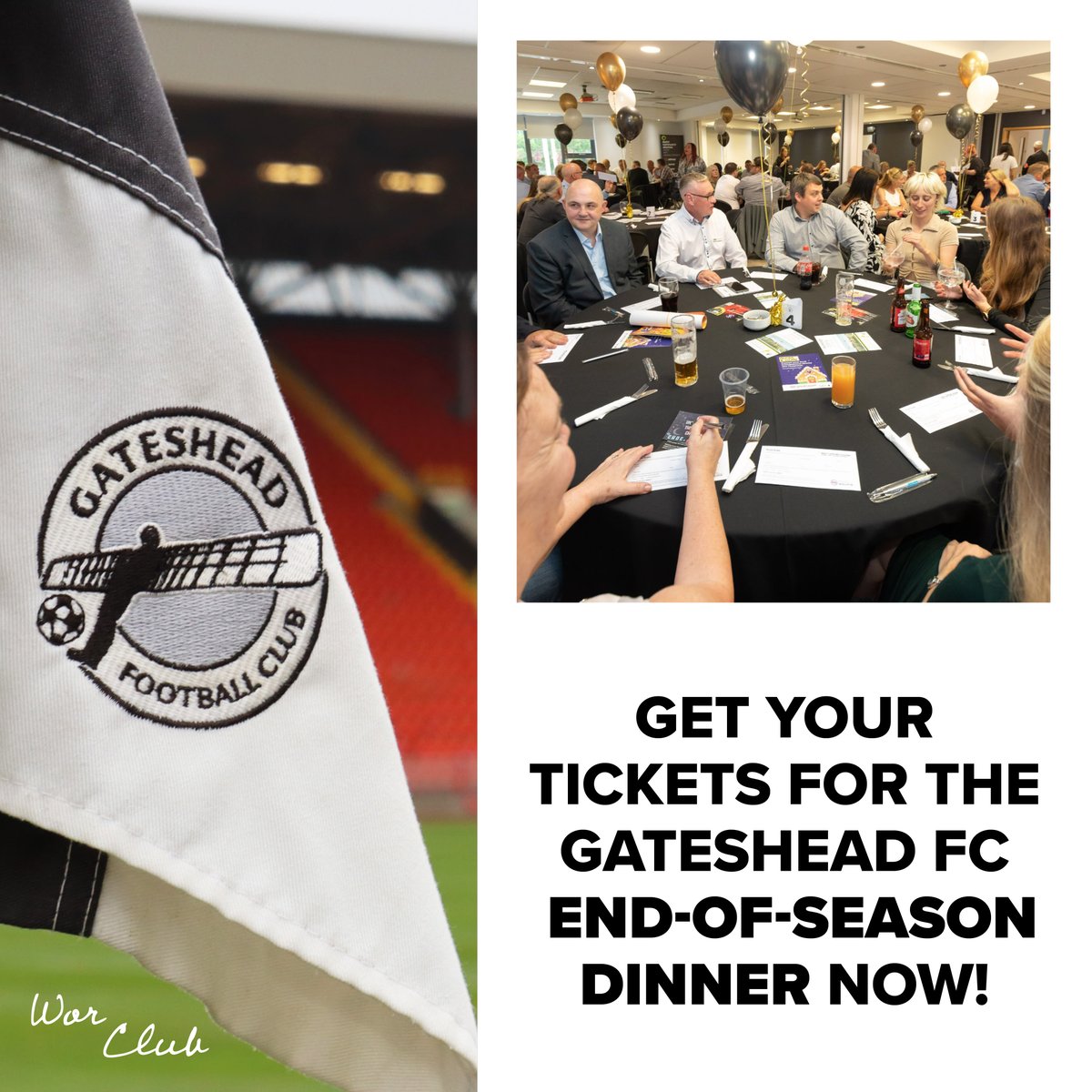 THE 2-WEEK COUNTDOWN IS ON ⏱️

The <a href="/GatesheadFC/">Gateshead FC</a> End of Season Dinner and pre-Wembley celebration is almost upon us!

Don’t miss out on a spot and book your tickets today! 👇

bit.ly/420hTly
