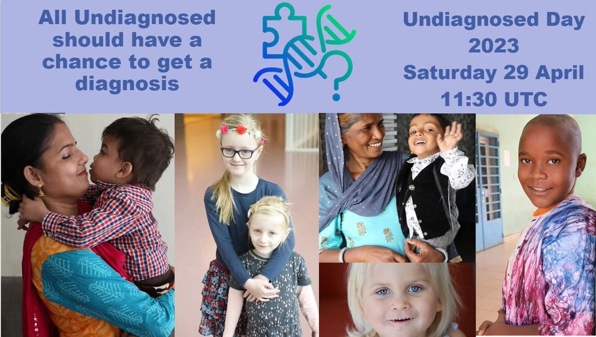 - 1
April 29 #UndiagnosedDay
organized by #UDNI & #WilhelmFoundation
We are pleased to invite you to participate to the webinar.
'Leaving no one behind'
More  undiagnosed-day.org
 wilhelmfoundation.org
#rarediseases #UDD2023