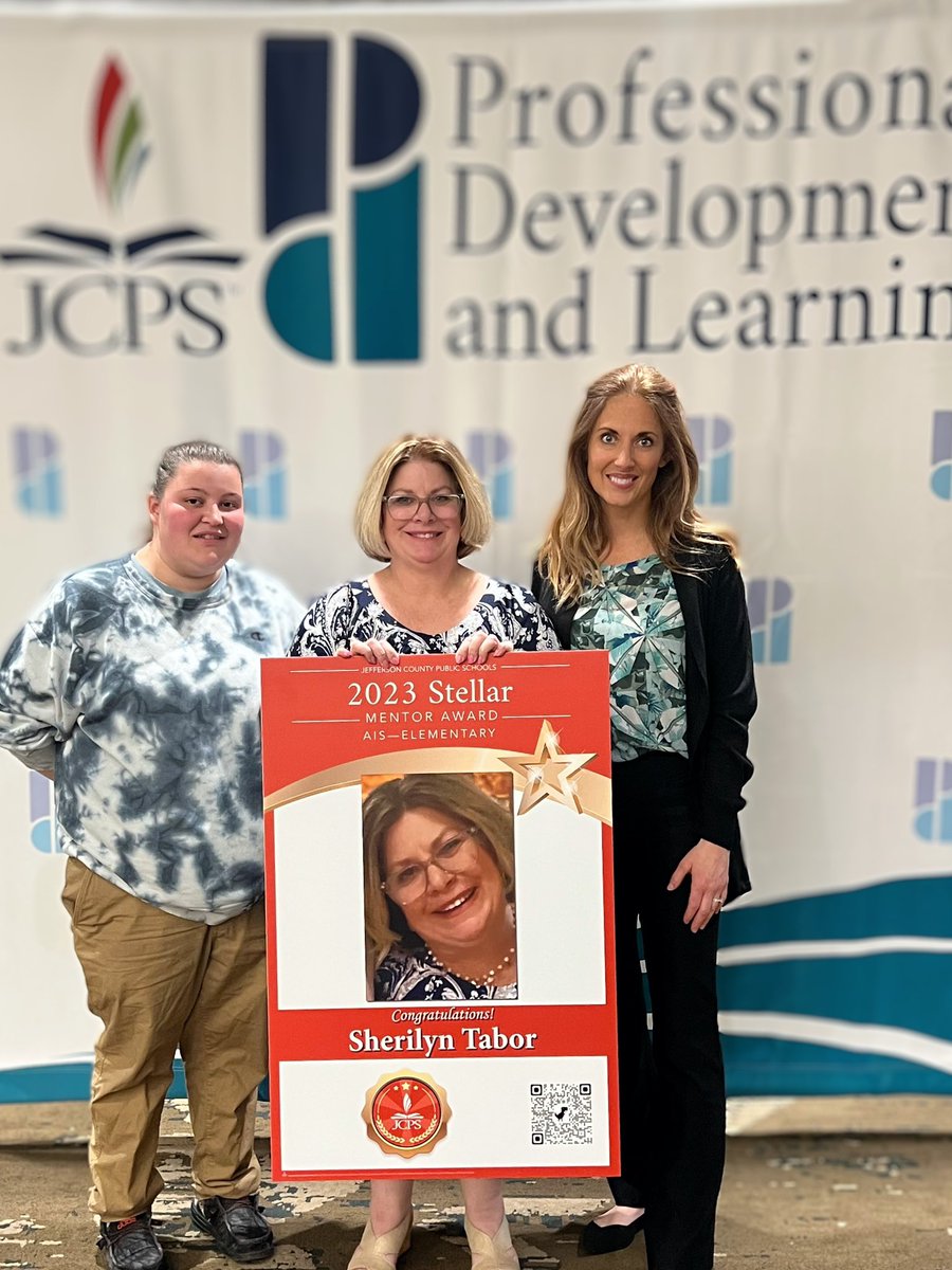 Congratulations to Sheri Tabor! She was nominated by Jamie Martin, a teacher she mentors and won the 2023 Stellar Mentor Award for AIS-Elementary. Thank you for all you do! Here what Ms Martin had to say drive.google.com/file/d/15Ub0bm… @AHoschJCPS @JCPSAsstSuptAIS