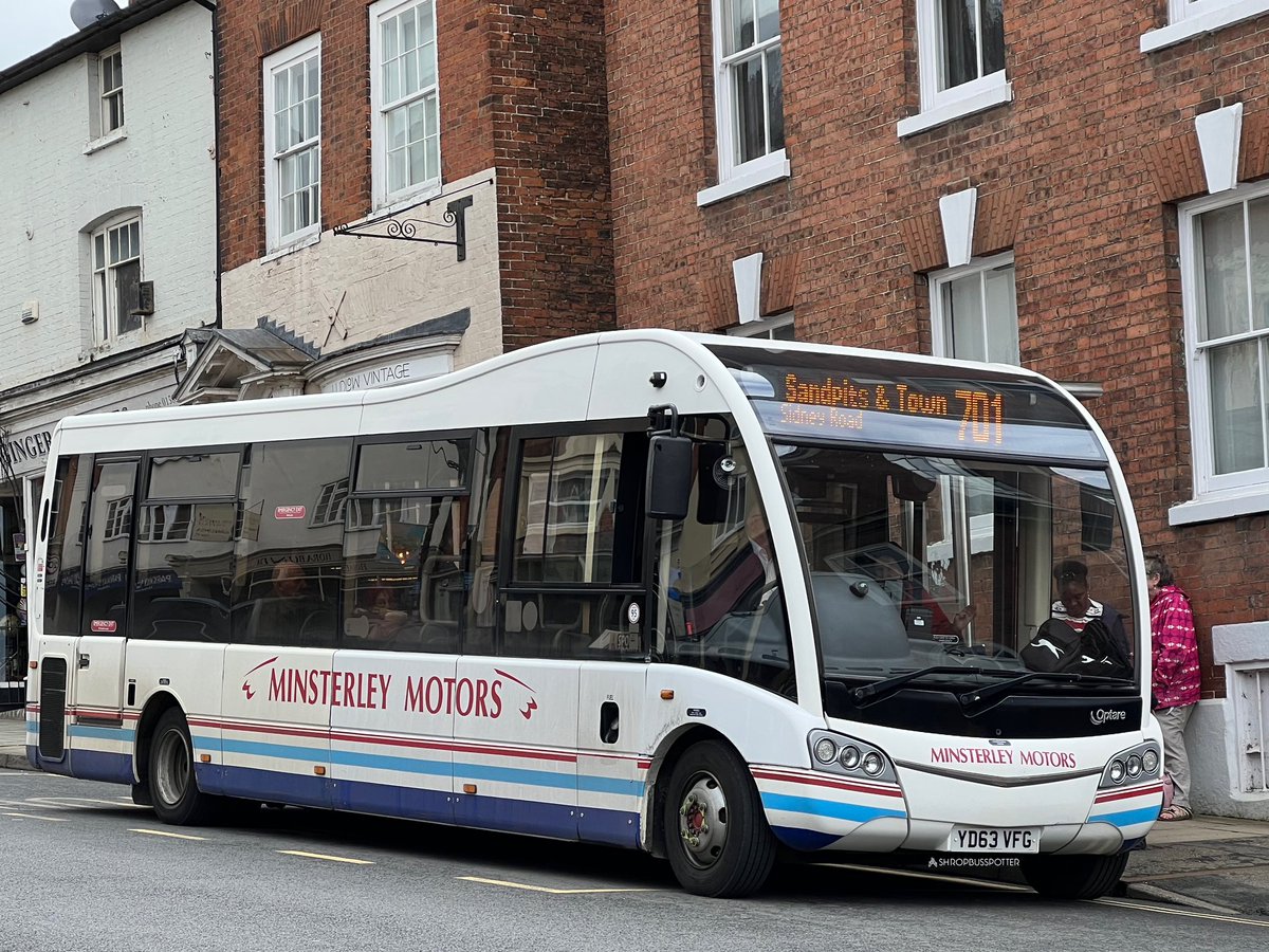 ShropBusSpotter's tweet image. Minsterley Motors Optare Solo SR Seen Parked Up In Ludlow On Service 701 Ludlow Town Service YD63 VFG 📸🚌