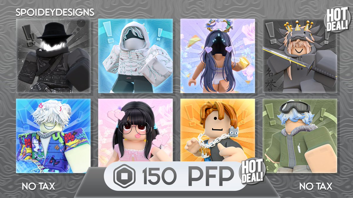 sir2q_'s tweet photo. 🎋New Commission Sheet🎋
-Temporary price
-First come first serve
-Final price "No need to pay tax"

Messages me "@SpoideyDesigns" to order
-Please provide your username and email
(pfp send via email for better picture quality)

♥ + 🔁
#RobloxDevs #robloxart #robloxcommission https://t.co/RCfK96Mfte
