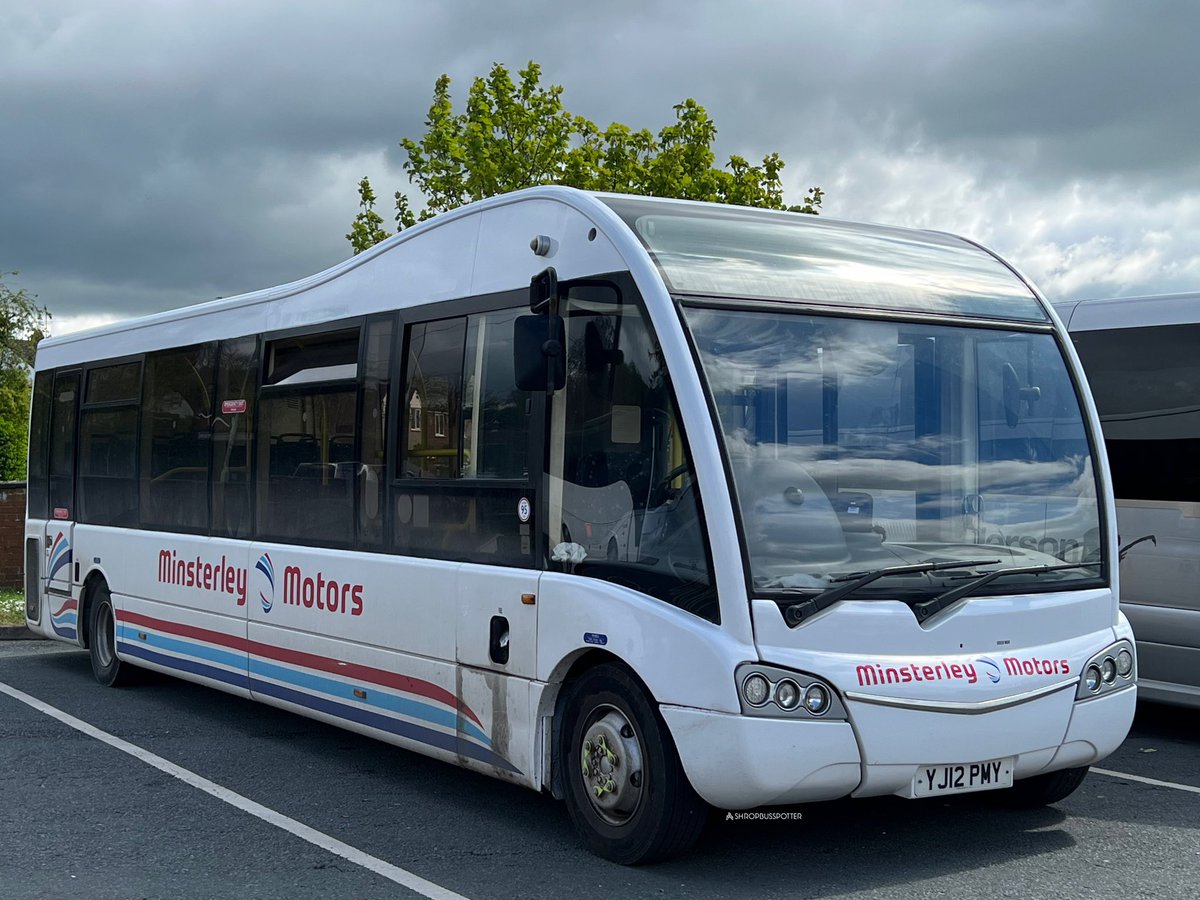 ShropBusSpotter's tweet image. Minsterley Motors Optare Solo SR Seen Parked Up In Ludlow Coach Park YJ12 PMY 📸🚌