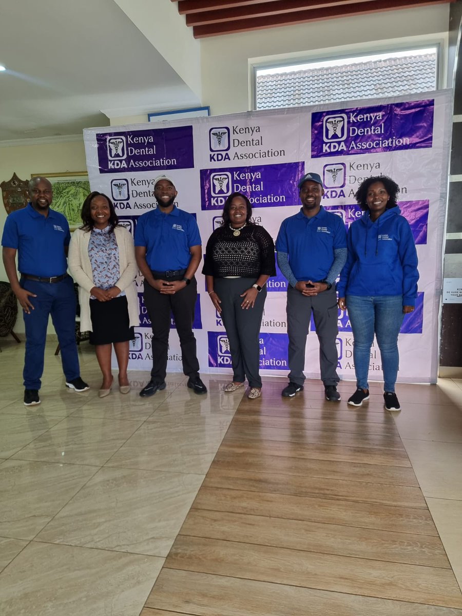 kenyadental's tweet photo. The KDA President @Tim_Theuri with @doclyno, @drtuxi, @MaggieLelo, @TitiKenya, and @drednangare at the inagural KDA Charity Golf tournament held at the Nairobi Royal Club https://t.co/YtSfCTjxd5