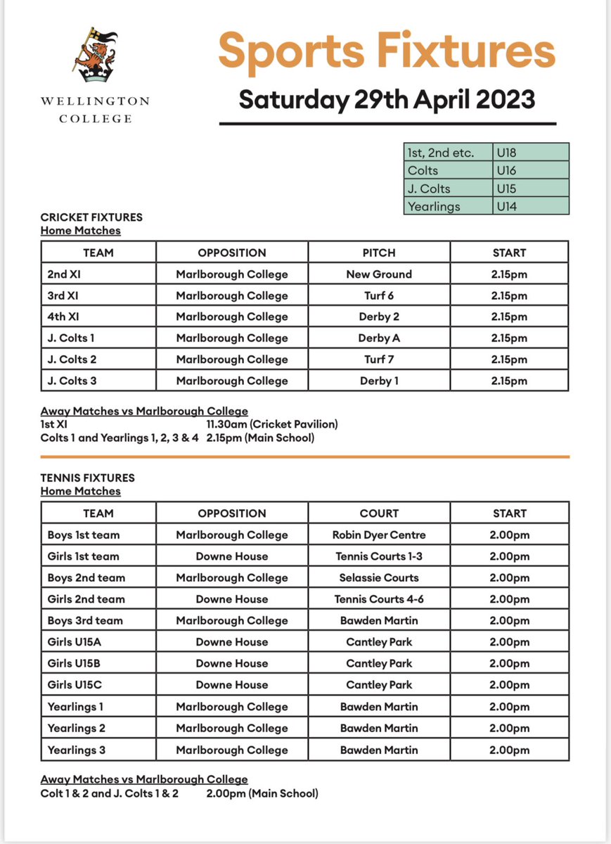 WellySport's tweet photo. Looking forward to a (hopefully non weather affected) set of fixtures this weekend! @WellyCricket and @WellyTennis with @MarlboroughCol and @DowneHouse Good luck to the athletes too in the Copenhagen shield and well done to golf and tennis on Team of the Week! https://t.co/IDhn4fWm4l