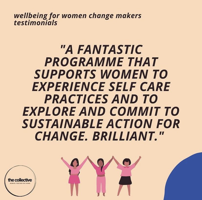 Thank you to all who attended our “well-being for women change makers” workshop series with Ellie and Mansi - we got amazing feedback from participants. You can register for our next workshop series here: thecollectivescotland.co.uk/workshops23