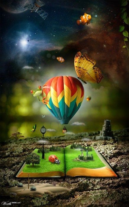 A book is a portal to another dimension.