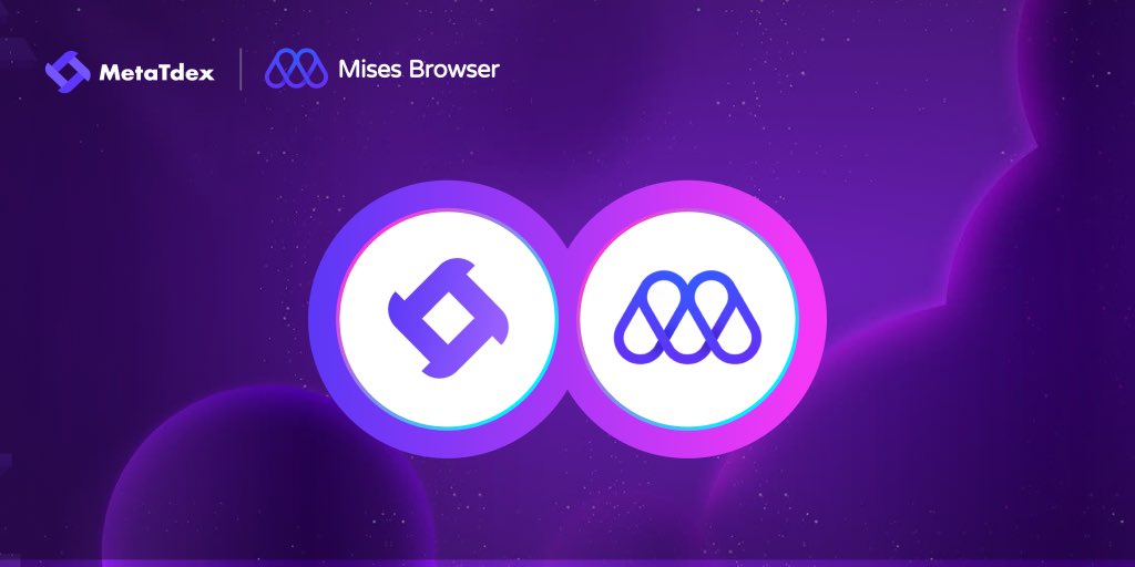 MetaTdex's tweet photo. 📢New partnership:@MetaTdex 🤝@Mises001🎉

🚀Mises Browser now features MetaTdex, one of the world's top 10 decentralized exchanges, in its #DEX segment, allowing users to easily access our dApp.

🌏Mises browser is a Web3 mobile browser which supports Chrome extension, dapp store, resolution of Web3 domain name and phishing sites detection.

⤴️RT, comment and like!
#Web3 #Trading #Crypto #MisesBrowser #MetaTdex #DEX