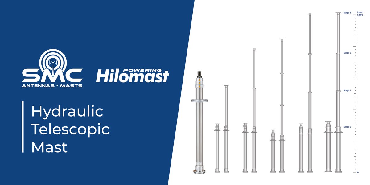 SMC_COMMS's tweet photo. Our #TelescopicMast system is the perfect solution for wireless devices and transmission equipment that require stable operation in high places.

With superior vibration and wind resistance, this mast is optimal for weather cameras, transmission equipment, and wireless devices. https://t.co/n3teo4y2Bq