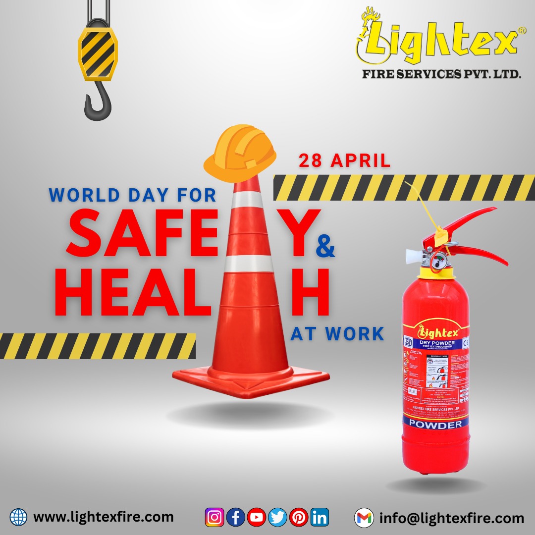 'Investing in safety and health at work is good for business, good for workers, and good for society. Let's prioritize it.' 

#WorkResponsibility #WDSHW #SafeAndHealthyWork #OccupationalHealth  #WorkersRights #WorkplaceSafety #firesafety #safety #lightex #fireprevention