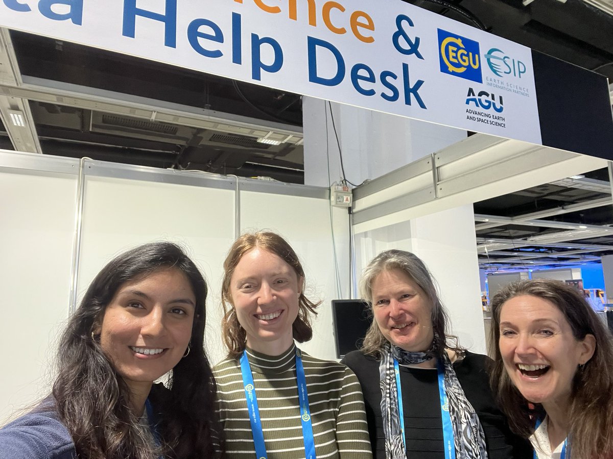 Hello EGUers!! Travel safely back home and see you again next year.  We loved all of your questions at the #OpenScience and #DataHelpDesk. Some we are still digging in on and will be in contact shortly.  @ESIPfed @EuroGeosciences @theAGU #EGU23