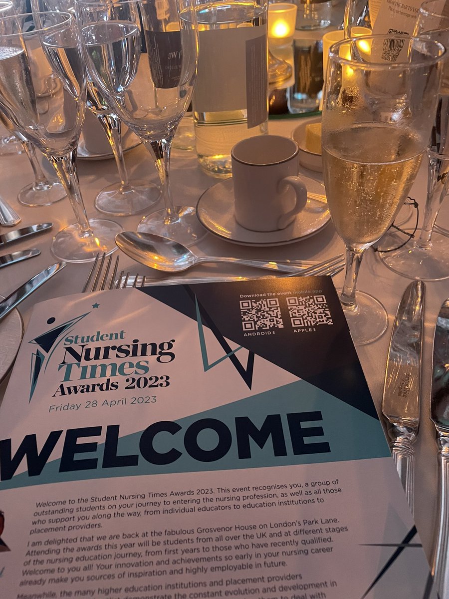 Hoping for a win for @StaffsUni @StaffsUNursing at the #SNTA #NursingTimes but so proud of our students and being nominated in four categories!