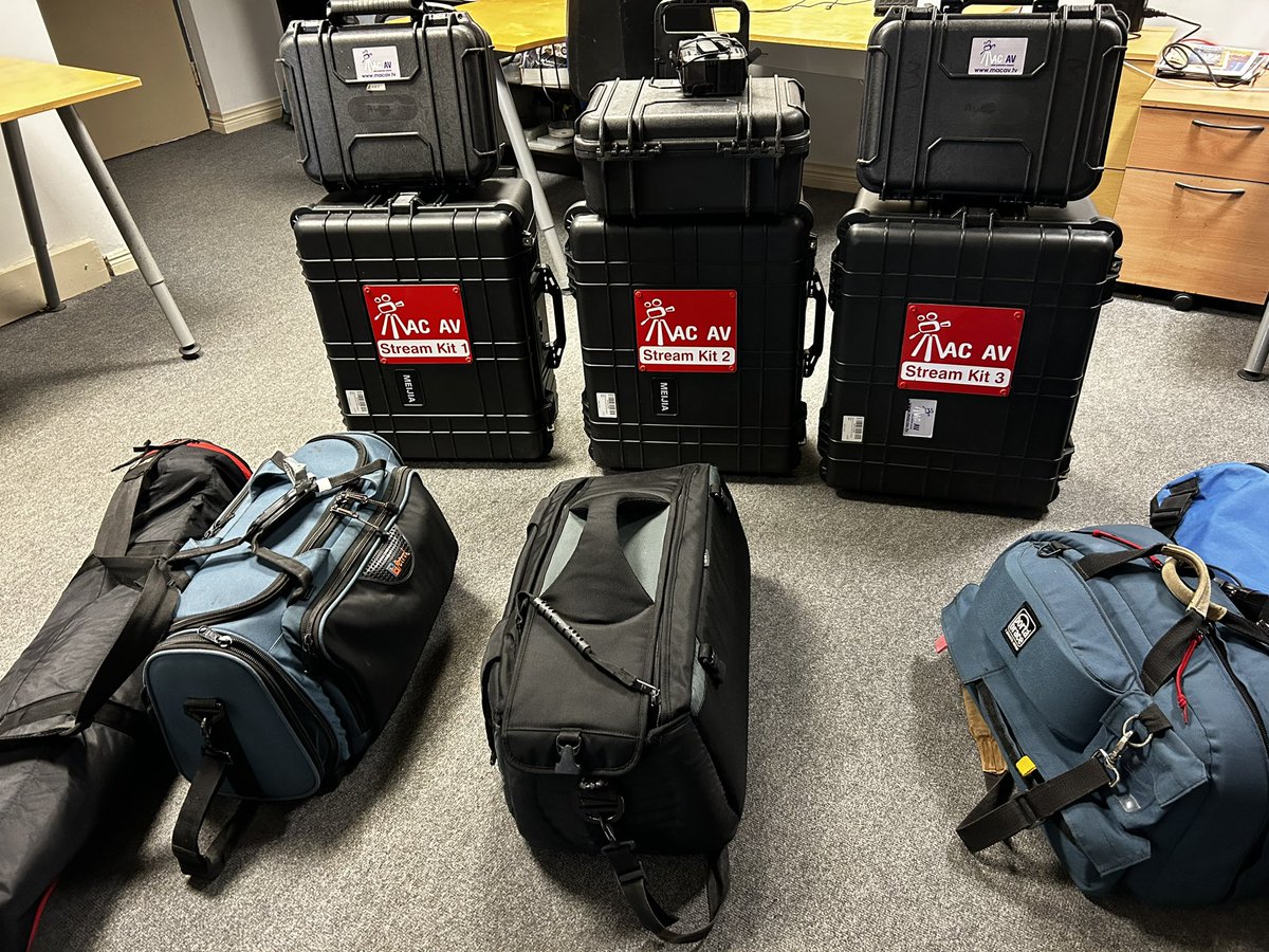 Mac AV (@macav_ni) on Twitter photo 🏐📡🎥 All set for another busy weekend of Live Streaming and recording games.
<a href="/UlsterGAA/">Ulster GAA</a> <a href="/UlsterLadies/">Ulster Ladies Gaelic</a> <a href="/ConnachtGAA/">Connacht GAA</a> <a href="/SignalSignsNI/">Signal Signs</a> <a href="/Haivision/">Haivision</a> <a href="/jwplayer/">jwplayer</a> 🏐📡🎥 All set for another busy weekend of Live Streaming and recording games.
<a href="/UlsterGAA/">Ulster GAA</a> <a href="/UlsterLadies/">Ulster Ladies Gaelic</a> <a href="/ConnachtGAA/">Connacht GAA</a> <a href="/SignalSignsNI/">Signal Signs</a> <a href="/Haivision/">Haivision</a> <a href="/jwplayer/">jwplayer</a>