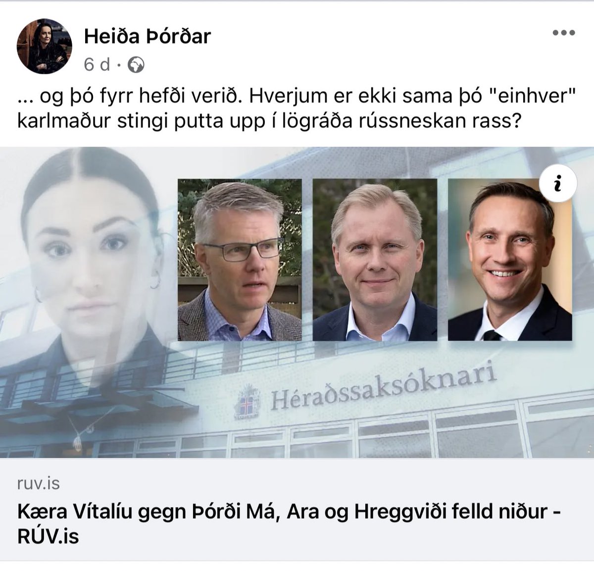 eddafalak's tweet photo. Ég hreinlega veit ekki hvort er verra, þetta komment eða verkefnastjóri sjúkratrygginga að læka þetta - bæði ætti að vera jailtime. https://t.co/eyqfp40BVT