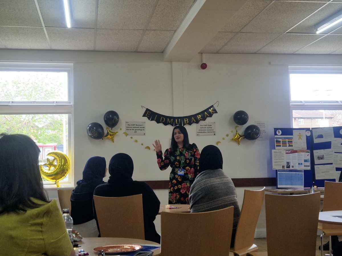 CHFTCET's tweet photo. Lovely event to educate why we celebrate Eid Al-Fitr. Fantastic emotive speakers providing education to all staff and celebrating our cultures.
Also saying a goodbye to @TeganJosephCHFT as she goes to pastures new
#EidAlFitr2023 #connectingcultures @Chftengagement @CHFTNHS https://t.co/FZ3yZSiAAs