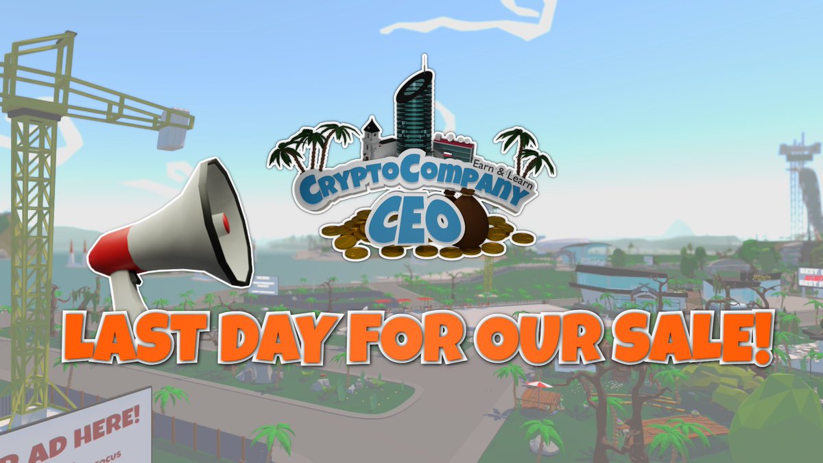 CryptoCompany9's tweet image. #GM:FRENS! Today is the day of our end of sale. Don't worry. There will be more like this in the future, so hold your head up high and be proud for being part of #CryptoCompanyCEO.

#cryptocompany #Web3Game #PlaytoEarn #hive