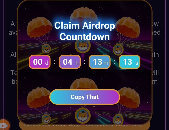 ✈️ You can claim AiFLOKI now!  For #Arbitrum users 18.30 iran 3:00 pm UTC
aifloki.org/?ref=0x2a588d4…

#AIDOGE #ARB #Airdrop #AiShiba
📷