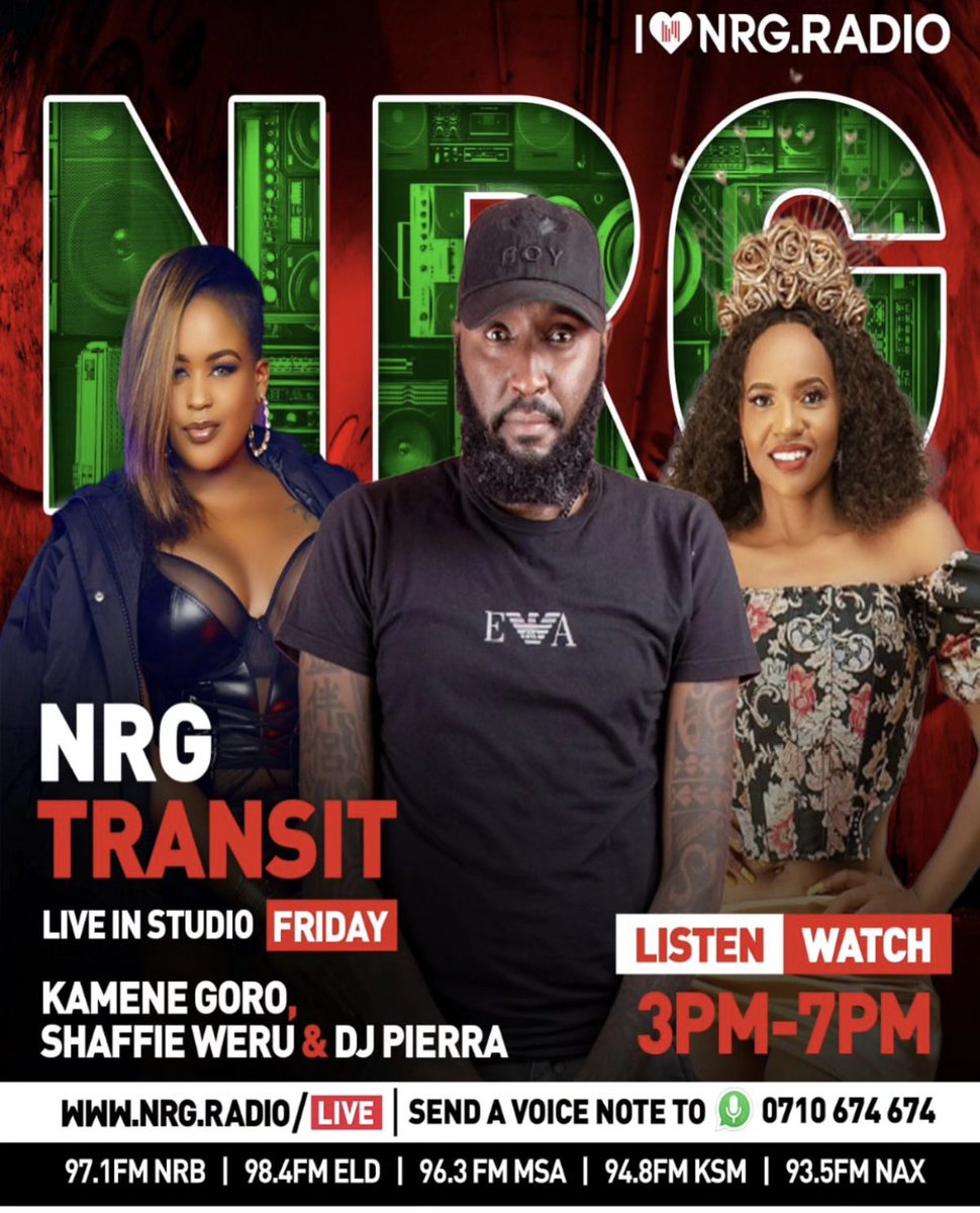Hottest 3some on #NRGTurns5 about to drive you home alongside <a href="/ShaffieWeru/">#TeamShaffie</a> <a href="/PierraM/">DJ PIERRA</a>