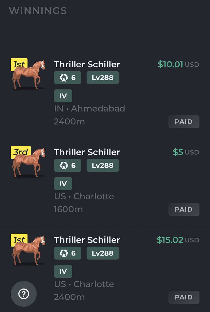 DawesyStable's tweet photo. #dawesyzedstable @zed_run #zedrun #HORSEBREEDING #HorseRacing #Crypto #Play #Fun #Enjoy #Game #Stable #BLOODLINE #Metaverse #Win #Web3 #Xp #Nft #Zed #Token 🐴 https://t.co/np4ij4sPrw
