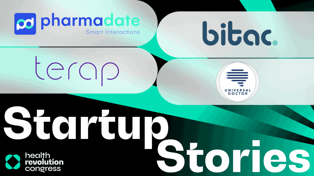 BCNHealthHub's tweet photo. 📢 The line-up for the #HealthRevolutionCongress on May 17th keeps growing! In the afternoon, you can check out the Startup Stories of @Terapme, @bitac_eu, #PharmaDate and #UhDaHealth. Be part of the revolution too 👉 https://t.co/JVyZY5alAr https://t.co/wTLJ9tpcXV