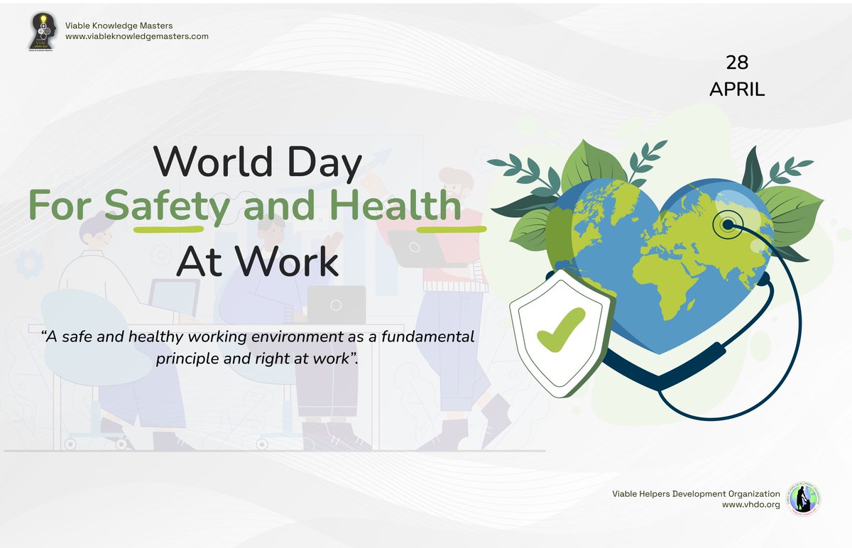 In recognition of this day, the health and safety standards of workers are the foundation for a thriving workforce. Let's prioritize workplace safety and make it a daily commitment. #WorldDayforSafetyandHealthatWork