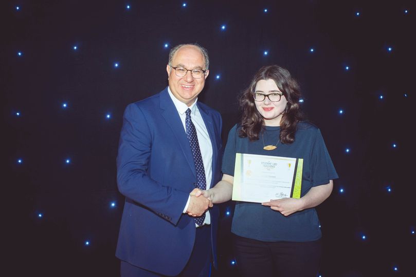 Here I am at last year's @NorthumbriaUni Student Led Teaching Awards! Thrilled to be nominated again this year by a kind student. I love teaching so much. My students are all so incredibly ambitious and talented. 🫶 #takeontomorrow