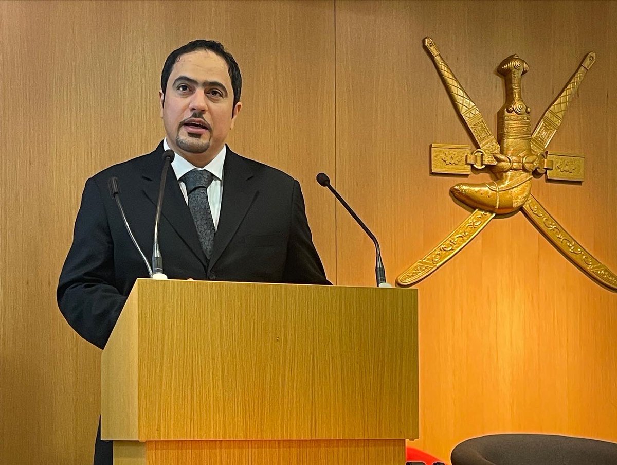 Thank you to everyone that attended our briefing by <a href="/DrKhalidAlAmri/">خالد العامري | Khalid AlAmri</a> ,  chairman of the Omani Economic Association <a href="/OEAoman/">الجمعية الاقتصادية العمانية</a> 

The lecture ‘Oman’s Economic Prospects Under HM Sultan Haitham’ gave an overview of the economic situation, with a focus on Vision 2040 and recent reforms