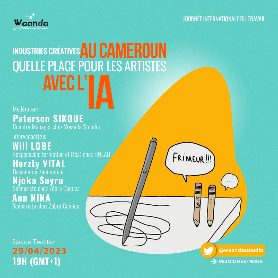 Rejoignez nous ce samedi à 19h, nous allons explorer ensemble la place des artistes dans un monde de plus en plus orienté vers l'utilisation des technologies de l'intelligence artificielle.                       x.com/i/spaces/1djGX…

#RT