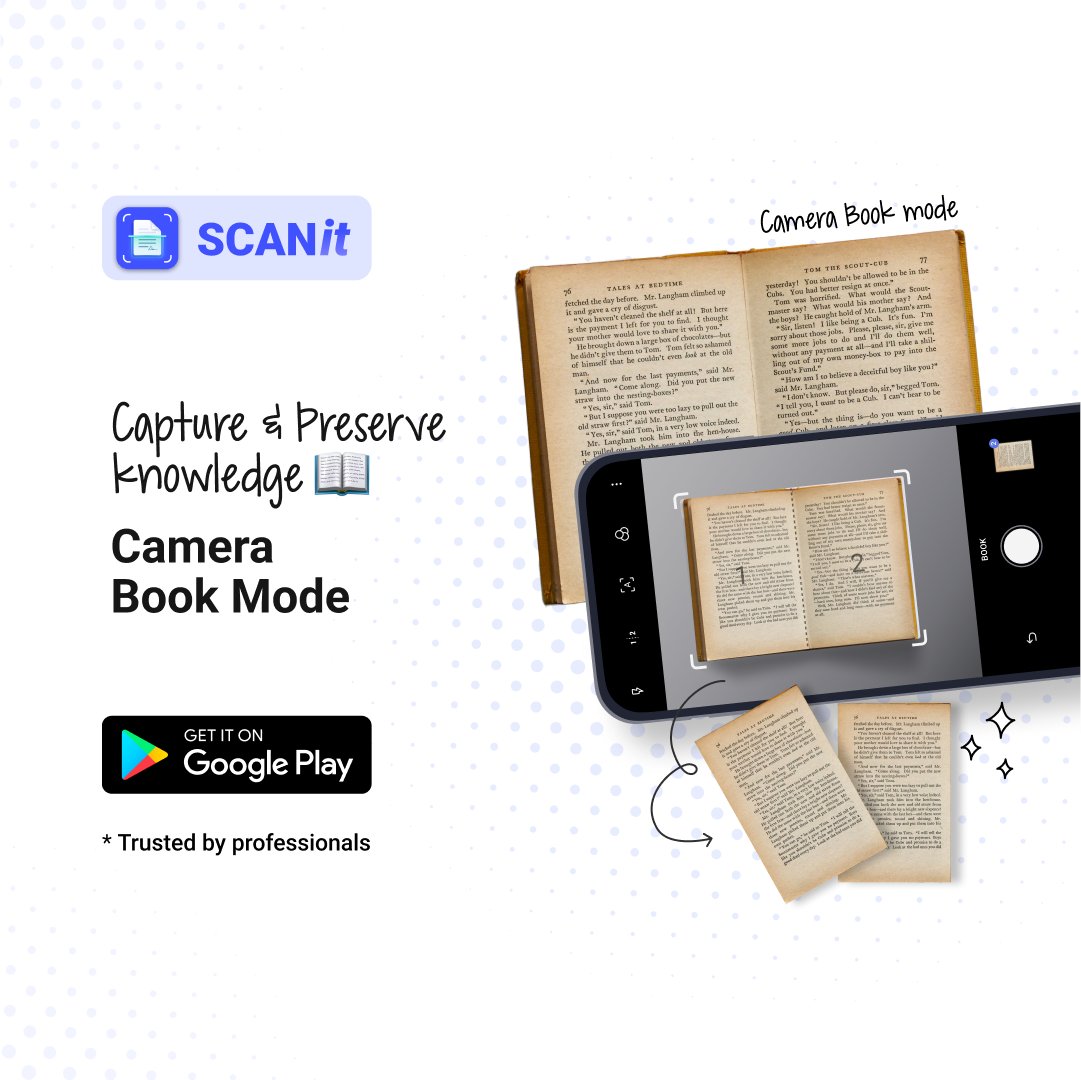 scanit_app's tweet image. Turn a pile of books📚 into a pocket library with our Camera Book Mode feature📸📖. Scan🖨, save💾, and carry your reading list wherever you go!😍🤩

Download the app using the link in the bio!!!

#Scanner #ScanandGo #scantopdf #PdfScanner #scannerapp #DocumentScanner