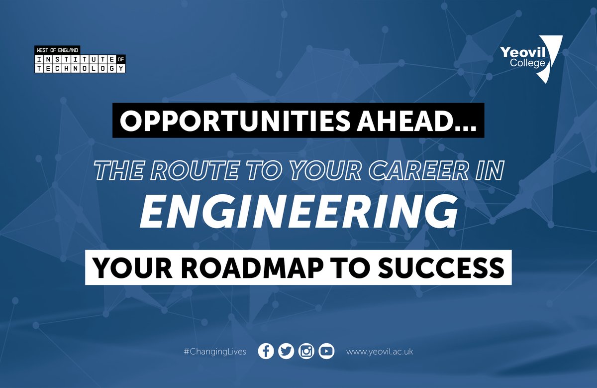 YeovilCollege's tweet image. Our partner, the Institute of Technology, has launched their excellent roadmap to success in Engineering. 

Find a Yeovil College full or part-time study programme to start you on the right path.

Discover more: yeovil.ac.uk/your-iot-cours…

#ChangingLives #WEIoT