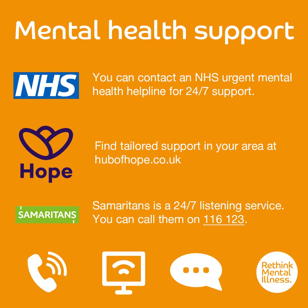Rethink_'s tweet photo. 🌞 This weekend marks the first of three May bank holidays, and the weather is clearing up just in time!

We hope you're able to get out into the sunshine.

Here's a reminder of the support available over the weekend 👇 https://t.co/195fOTyOlu