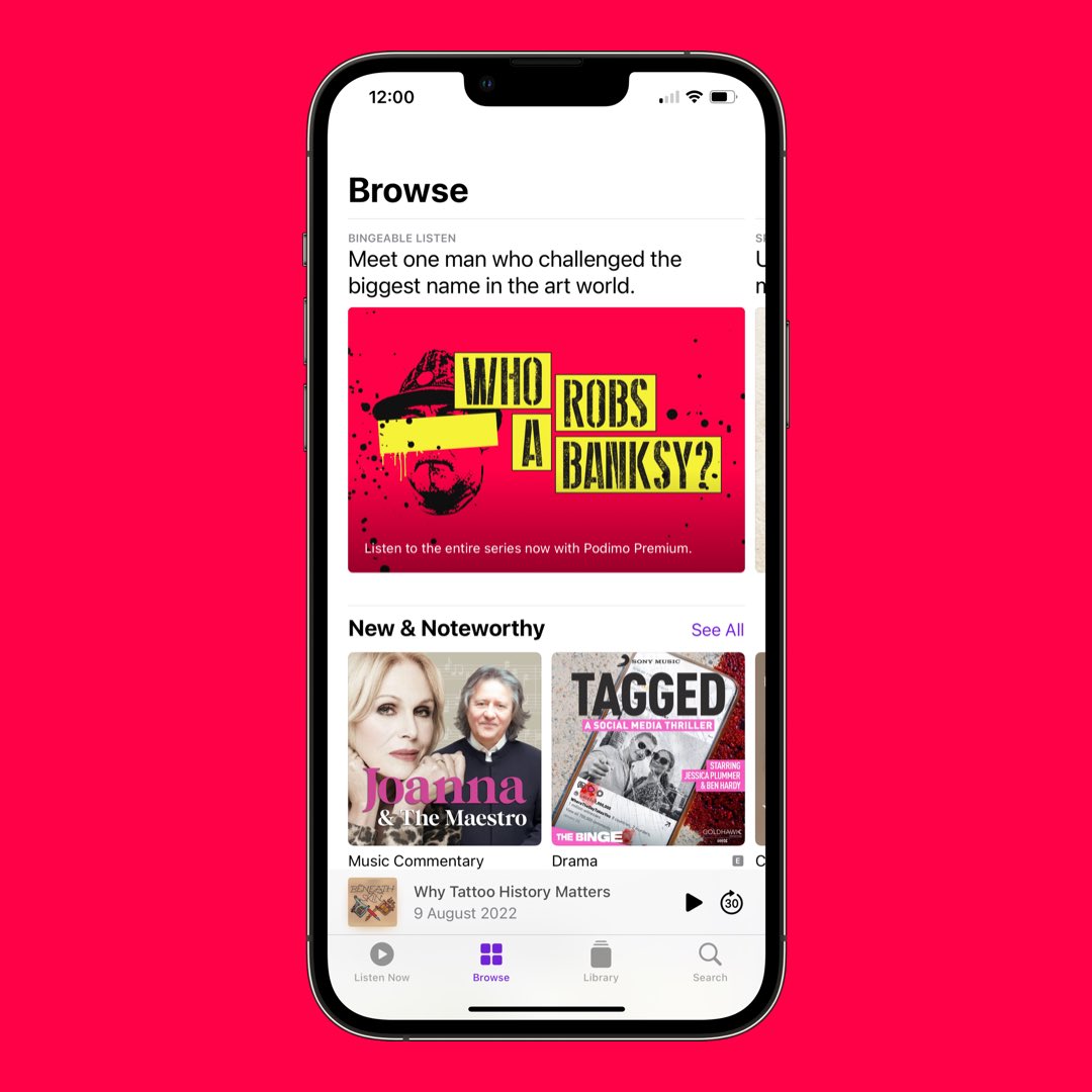 💥 Amazing to see 'Who Robs a Banksy?' in prime place on <a href="/ApplePodcasts/">Apple Podcasts</a>!