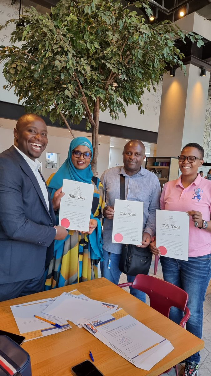 PerminusCT's tweet photo. It is a pleasure to hand over the title deeds to your property. A title deed is the most important document you will receive as a property owner. Treat it with the utmost care.
#Kijanibridge #Osiany #PresidentPutin #pastorezekiel #BREAKINGNEWS #RailaOdinga #TheMackenzieProbe https://t.co/ZBnuwxu8uf