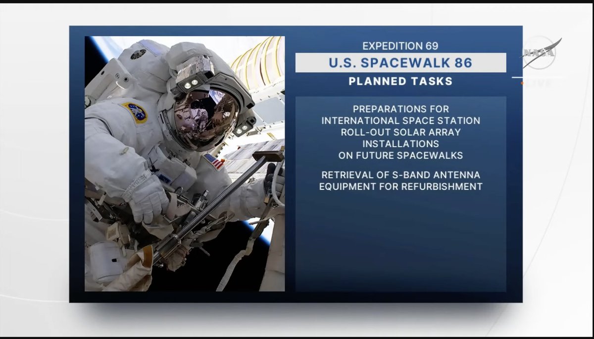 genejm29's tweet photo. #NASA #EVA69 The two Astronauts for today will be Steve Bowen (EV-1 Red Stripe) and first time space walker Sultan Alneyadi; NASA Astronaut Anne McClain will be the Ground IV Officer. The second placard has the list of objectives for today. https://t.co/n4WB7zs9m9