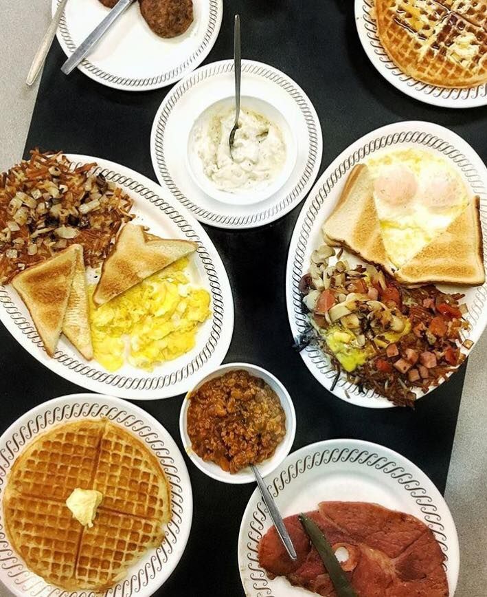 CiscosBreakfast's tweet photo. Just a light snack to start my day while I'm off. Watching the precision and professionalism of this @WaffleHouse staff reminds me of how lucky I am to work with @BeauDuran every day. I really need to step up my game to match his daily broadcasting excellence! https://t.co/CHD5oJ2nei