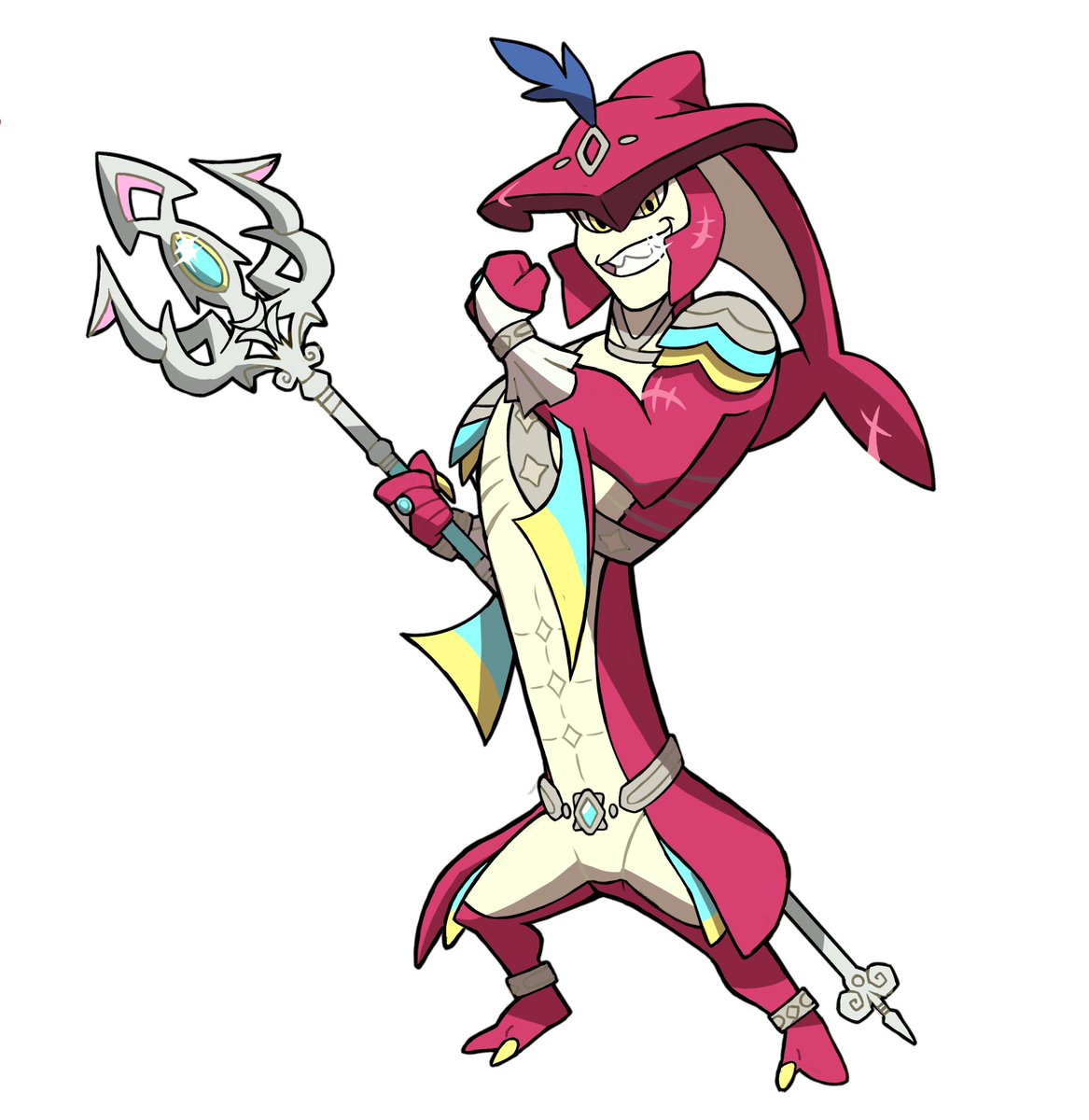 I’m pretty sure we’ll be able to date him in the sequel (hopefully Miyamoto-san got my letters) 

#zelda #nintendo #sidon #princesidon #prince #botw #totk #tearsofthekingdom #cartoon #characterdesign #art #fanart #thelegendofzelda #tloz #loz #husband #furry #furryart #scalie