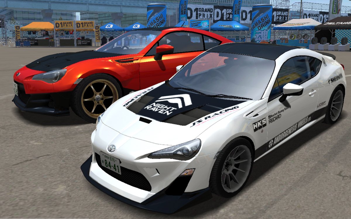 dcola_34's tweet photo. #ドリフトスピリッツ #ドリスピ #ドリスピ愛車紹介 #ドリスピXD #XD遍歴 #TOYOTA #TOYOTA_86 #ZN6
#SABARU #BRZ #ZC6
過去に作った一台。これまた最初に作ったBRZと並べてみる https://t.co/jCr365t3be