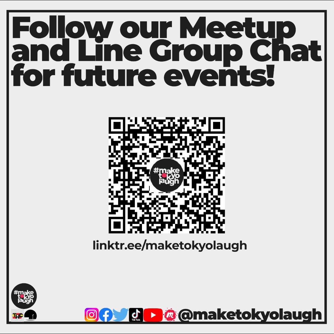 tokyo_comedy's tweet photo. May Funnies Is Here - Get Ready for the Best Comedy Show in Tokyo!
Get your tickets to #maketokyolaugh's Comedy Show Schedule this May for a night of laughs and lightning-quick comedic wit at its finest!
#standup #comedy #japan #tokyo #gaijin #nightlife #party #お笑い #英語 https://t.co/PqTv8cJi6x