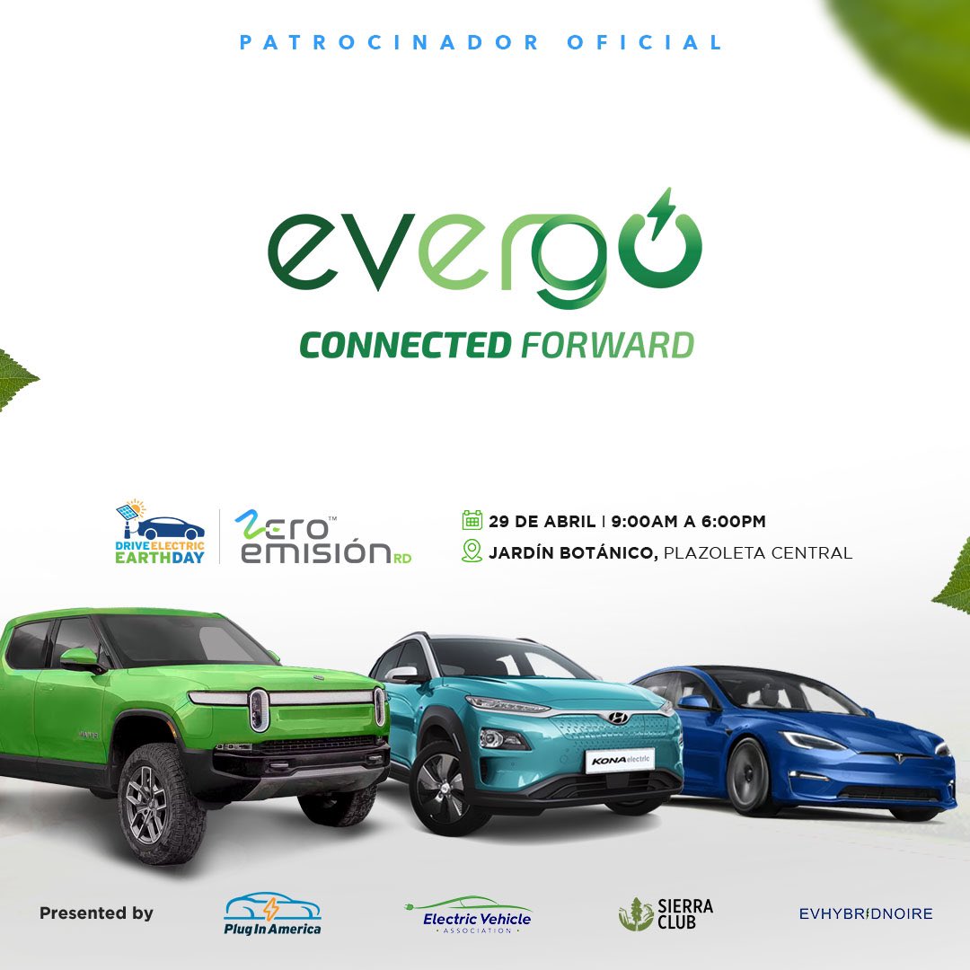 ZeroEmisionRD's tweet photo. Orgullosos de compartir por tercer año con nuestros amigos de @evergo_emob la celebración del Día de la Movilidad Eléctrica en República Dominicana 2023.

#DEED #DEEDRD #Zeroemisionrd #movilidadsostenible
#republicadominicanasostenible https://t.co/edDTvJ2Qm4