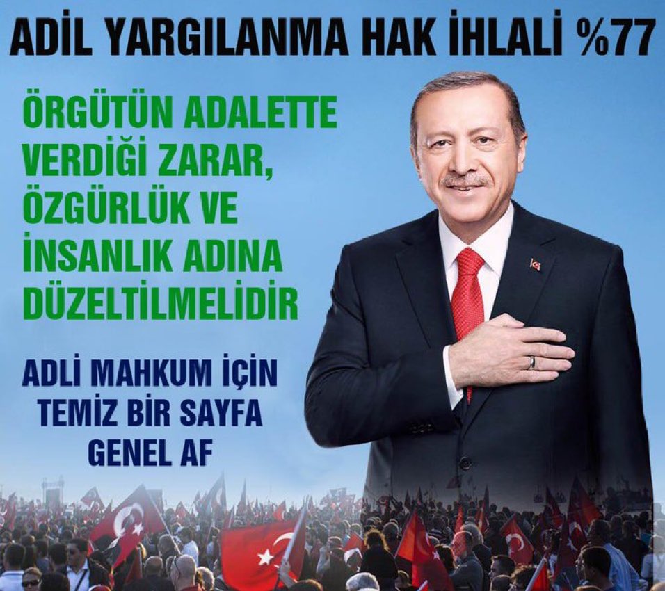 Reis çok geçmiş olsun bugün adanamiza gelcektiniz 🤲🙏🙏 

Reis Milyonlar Af müjdesi bekliyor 🇹🇷🇹🇷🇹🇷 

SnErdoğan KHKAffı 🕊🕊🕊

<a href="/RTErdogan/">Recep Tayyip Erdoğan</a> <a href="/Akparti/">AK Parti</a> <a href="/iletisim/">T.C. İletişim Başkanlığı</a> <a href="/bybekirbozdag/">Bekir  Bozdağ</a> <a href="/dbdevletbahceli/">Devlet Bahçeli</a> <a href="/MHP_Bilgi/">MHP</a>